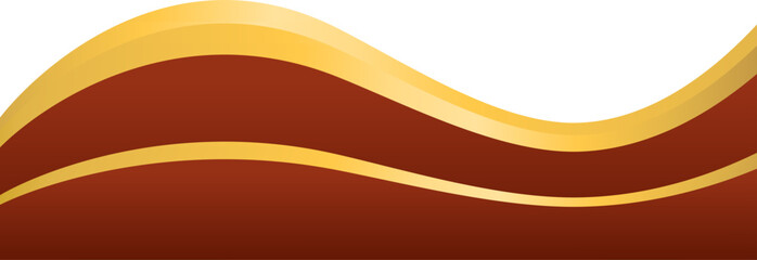 Maroon and gold abstract wavy border frame