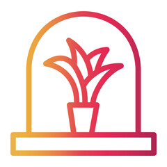 plant Line Gradient Icon