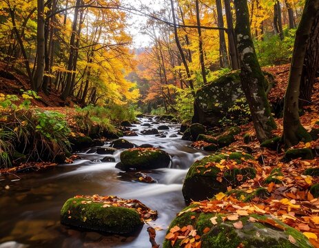 Autumnal forest stream (1)