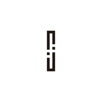 Letter sj js s j squares geometric symbol simple logo vector