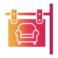 furniture store Gradient icon