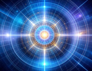 Abstract futuristic digital display