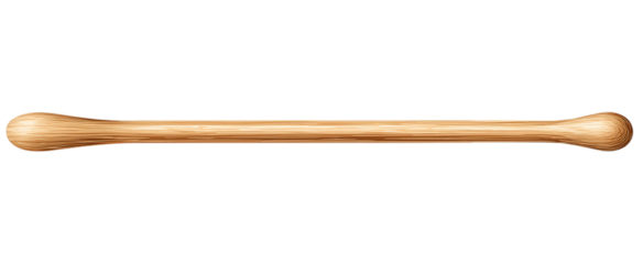 Isolated human femur bone on transparent background for medical or educational purpose isolated on a transparent background