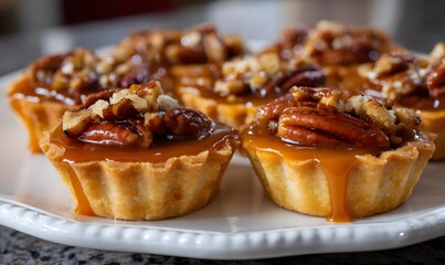 Mini Pecan Caramel Tarts
