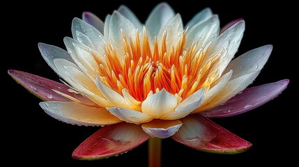 Close-up of a vibrant water lily (1)