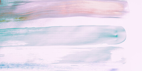 Brush Colors Mixing. Light Paintings Art. Soft