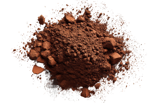 Pile of dark brown cocoa powder (8)