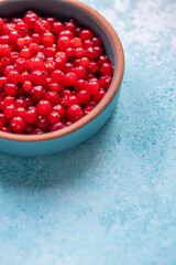 Close-Up of Fresh Figs in a Round Blue Bowl
