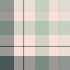 Fototapeta premium Dimensional tartan vector plaid, string textile texture fabric. Template check seamless background pattern in pastel and light colors.