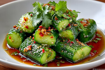 Healthy and Refreshing Asian-Style Smashed Cucumber Salad