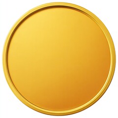 Gold medal, circular, empty