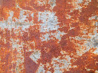 Rust iron rusty steel background old sheet brown orange color effect weathered wall floor rough pattern seamless dirty grounge metallic damaged rusted textured backdrop industrial material scratch.