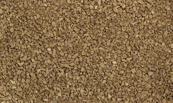 Instant coffee drink coarse grounds caffeine brown background texture freeze dried.	