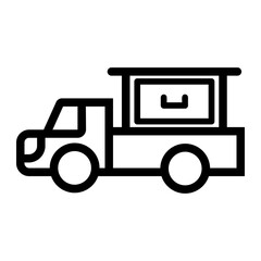 delivery truck Line Icon