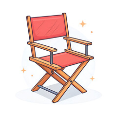 director chair icon cartoon of director chair vector