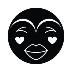 Kissing Face Emoji Icon