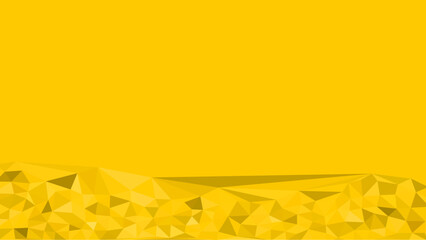Geometric Low Poly Landscape Background in Vivid Yellow Color Scheme Texture