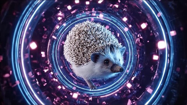 Hedgehog abstract background