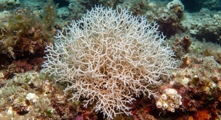 Close Up View of Branching Liagora boergesenii Algae Highlighting Marine Phycology


