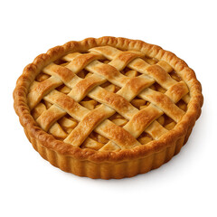 Delicious Lattice Apple Pie. Ai generation