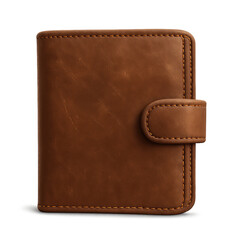 Brown Leather Wallet Close-Up. Ai generation