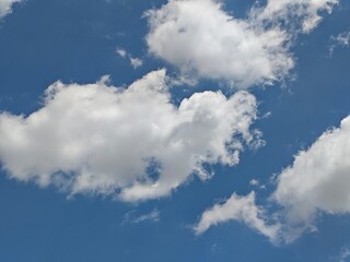 blue sky with clouds