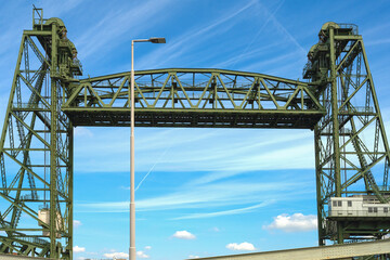 Rotterdam, the Netherlands. 06.09.2025. Erasmus Bridge and Traditional Street View in Rotterdam