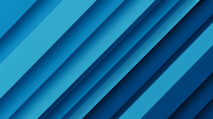 Layered blue stripes create an abstract background pattern with depth and texture