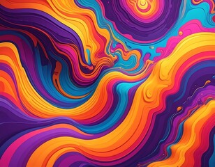 Obraz premium Abstract swirling colours