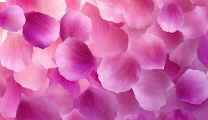 Delicate pink rose petals layered, soft focus