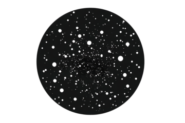 Abstract Circular Pattern On Black Background