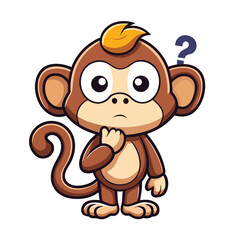 Obraz premium A funny cartoon illustration of a cute brown bear cub playing with a dog in the jungle