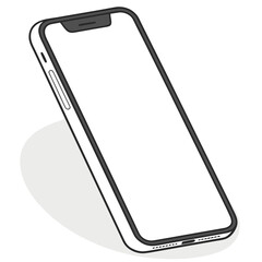 smart phone isolated on white