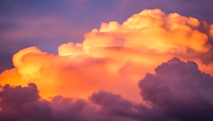 Obraz premium Golden glowing clouds