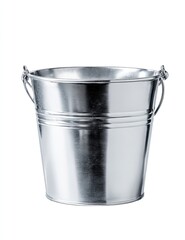 Small, round, metal bucket with handles