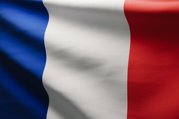 Obraz premium Waving France Flag in the Wind. 3d rendering