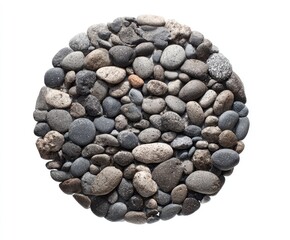 Circular arrangement of various stones