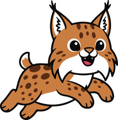 Cute baby lynx 
