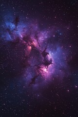 Seamless cosmic nebula texture – glowing stars and deep-space gradient, ultra-realistic 8K celestial background