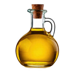  yellow olive oil bottle isolated on white or transparent
