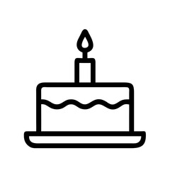 Fototapeta premium birthday cake vector illustration