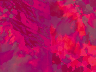 Geometric Tie Dye. Dye In Water. Red Abstract