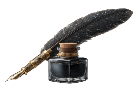Quill and inkwell