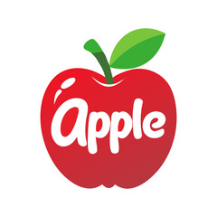 Fresh red apple logo design