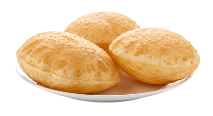 Naklejka premium Puri Bread Puffed High