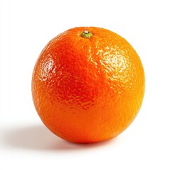 Single, whole orange, vibrant color, smooth texture