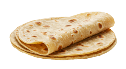 Round chapati folded twice