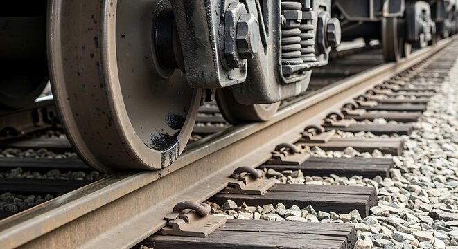Train Wheels on Rails.