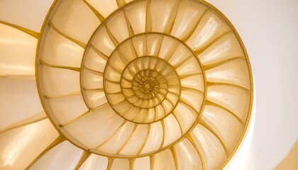 Fototapeta premium Spiral staircase, architectural detail (1)