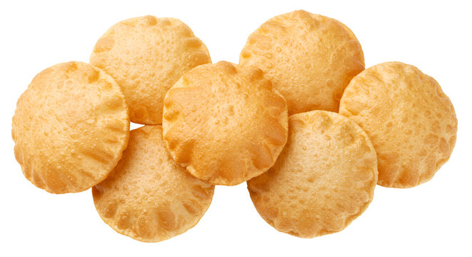  Set of puffed puris top view